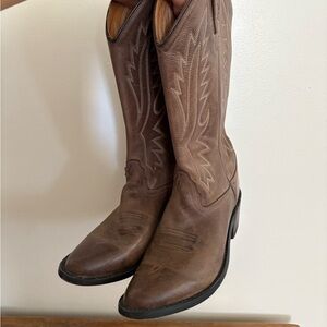 Old West Tan Cowgirl Boots OW2034 Size 8